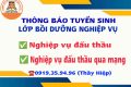 Thông báo tuyển sinh các lớp Bồi dưỡng Nghiệp vụ đấu thầu