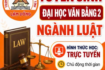 THÔNG BÁO TUYỂN SINH VĂN BẰNG 2 ĐẠI HỌC NGÀNH LUẬT