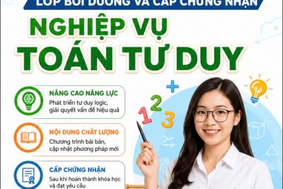 Thông báo tuyển sinh lớp Bồi dưỡng và cấp chứng nhận Toán tư duy