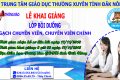 THÔNG BÁO KHAI GIẢNG LỚP BỒI DƯỠNG CHUYÊN VIÊN, CHUYÊN VIÊN CHÍNH KHÓA 5