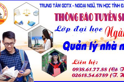 THÔNG BÁO TUYỂN SINH LỚP ĐẠI HỌC NGÀNH QUẢN LÝ NHÀ NƯỚC