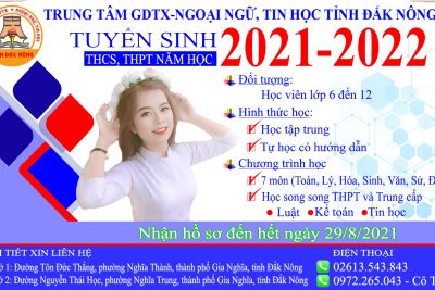 KẾ HOẠCH TUYỂN SINH THCS, THPT NĂM HỌC 2021-2022