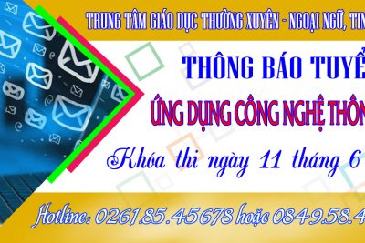 THÔNG BÁO KHÓA THI CHỨNG CHỈ ỨNG DỤNG CNTT CƠ BẢN THÁNG 6/2021