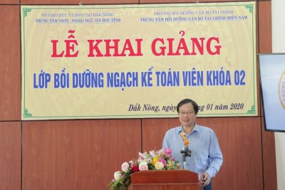 LỄ KHAI GIẢNG LỚP BỒI DƯỠNG NGẠCH KẾ TOÁN VIÊN KHÓA 2