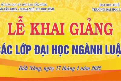 KHAI GIẢNG CÁC LỚP ĐẠI HỌC LUẬT (Liên thông, văn bằng 1, văn bằng 2)