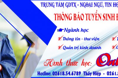 THÔNG BÁO TUYỂN SINH ĐẠI HỌC TỪ XA