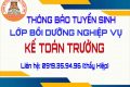 Thông báo tuyển sinh lớp bồi dưỡng Nghiệp vụ kế toán trưởng